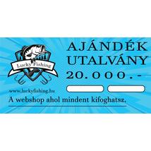 Horgász ajándékutalvány 20000.- Ft
