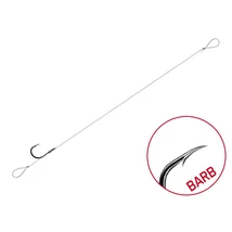 Delphin FLR LOOP Előkötött Feeder horog 12 cm • 0,22 mm • CHINU BARB #6