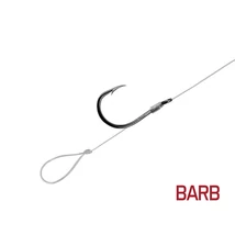 Delphin FLR LOOP Előkötött Feeder horog 12 cm • 0,22 mm • CHINU BARB #6