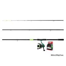 Delphin GreenFEED Feeder Horgász Szett komplett 360cm 100g + 4T + 0,261mm