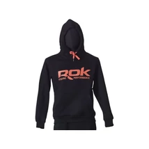 ROK - BLACK HOODIE - Kapucnis Pulóver Fekete - L