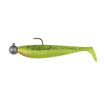 Fox Rage Bulk Loaded Zander Pro Shad 12cm UV Lemon Tiger 4/0 50g