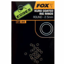 FOX EDGES™ Kuro Coated Rig Rings - 3.7mm Large X 25 Előke Gyűrű karika