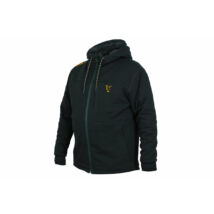 FOX collection Sherpa kapucnis pulóver fekete/ narancs Black / Orange Sherpa hoodie - M