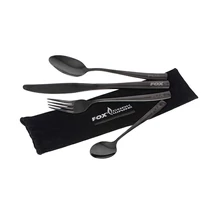 Fox Cookware Black Stainless Cutlery Set – Evőeszközkészlet