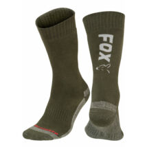 FOX Green & Silver Thermolite Long Sock ZÖLD & EZÜST Thermo Zokni 6-9 (EU 40-43)