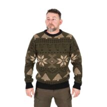 Fox Festive Jumper kötött pulóver karácsonyi mintával - 4XL 