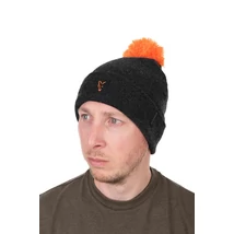 Fox Collection Bobble Hat - Black/Orange - Bojtos Sapka
