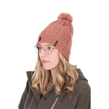 Fox Ladies Knitted Bobble Hat Kötött Női Sapka