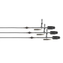FOX Edges Naturals Heli-Clip Rigs Leadcore Leaders szerelék 50lb 3pcs