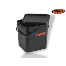 ROK Szögletes Keverő Edény Vödör Fedéllel - SQUARE BUCKET with soft cover 17L - Fekete