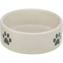 trixie 25222 tál, mancs mintás kerámia 1,4l 20cm, szürke