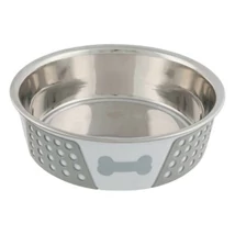 Trixie Stainless Bowl - Rozsdamentes tál, szilikon bevonattal (Ø17cm/0,75l)