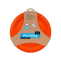 PitchDog Lightweight And Flexible Flying Disk For Dogs - játék (frizbi, narancssárga) kutyák részére (Ø24cm)