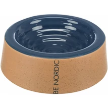 Trixie BE NORDIC Ceramic Bowl - kerámia tál (bézs,sötétkék) kutyák részére (0,8l /Ø25cm)