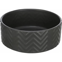 Trixie Ceramic Bowl - kerámia tál (nyomott mintával, fekete) kutyák részére (1,6l/Ø20cm)