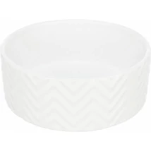 Trixie Ceramic Bowl - kerámia tál (nyomott mintával, fehér) kutyák részére (1,6l/20cm)