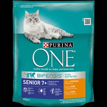 Purina ONE Senior 7+ Bifensis (csirke,gabona) száraztáp idősebb felnőtt macskák részére (800g)