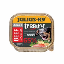 Julius-K9 Dog Terrine Adult Beef &amp; Sweet Potatoes (marha,édesburgonya)- nedves eledel felnőtt kutyák részére (150g)