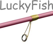 Kép 4/8 - LuckyFishing Delphin Rózsaszín Pergető Horgász Szett