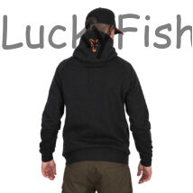 Kép 6/10 - Fox Collection LW Hoody Kapucnis Pulóver - Black&Orange - S