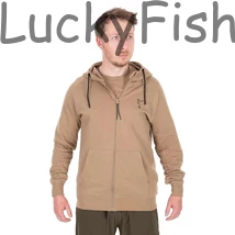 Fox Collection LW Zip Hoody – Tan Ltd Cipzáras Kapucnis Pulóver – Limitált szín - S