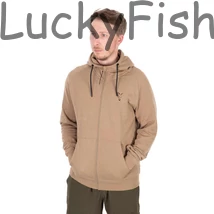 Fox Collection LW Zip Hoody – Tan Ltd Cipzáras Kapucnis Pulóver – Limitált szín - S