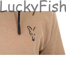 Fox Collection LW Zip Hoody – Tan Ltd Cipzáras Kapucnis Pulóver – Limitált szín - S