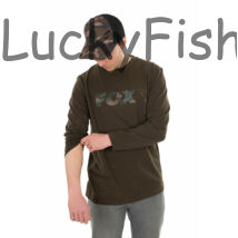 Kép 1/4 - FOX Long Sleeve Khaki/Camo T-Shirt HOSSZÚ UJJÚ PÓLÓ - S