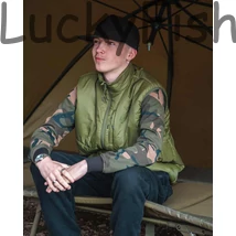 Fox Olive Quilted 100 Gilet Olive Mellény - L