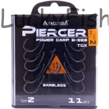 Kép 1/3 - ANACONDA Piercer Power Carp B-988 TGX szakállnélküli pontyozó horog / méret 2 / 11db