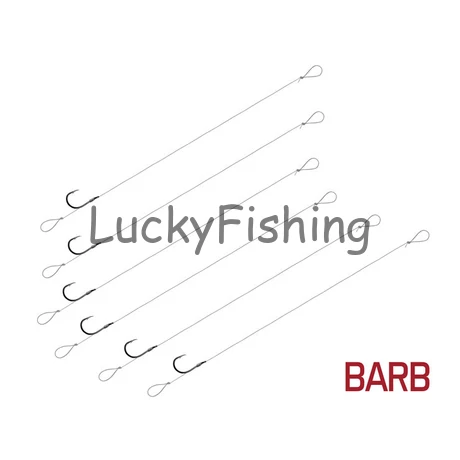 Delphin FLR LOOP Előkötött Feeder horog 12 cm • 0,22 mm • CHINU BARB #6