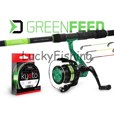 Delphin GreenFEED Feeder Horgász Szett komplett 330cm 100g + 3T + 0,261mm