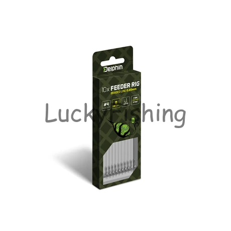 Delphin Braided Sting Feeder Rig / 10db 8cm/0,14mm/Chinu #8