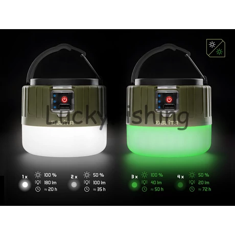 Delphin SVITA kemping lámpa távirányítóval 4W/3600mAh