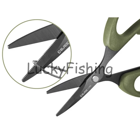 Delphin BladeX Long Titan fogazott horgászolló 12 cm