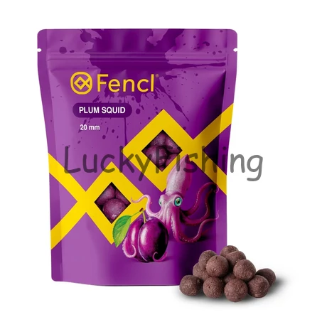 Fencl Boilie Plum Squid - Szilva Tintahal - 20mm - 250g