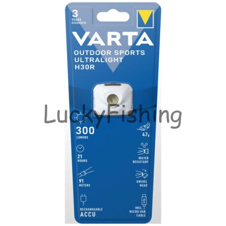 VARTA LED OUTDOOR SPORTS ULTRALIGHT H30R fehér fejlámpa - 18631