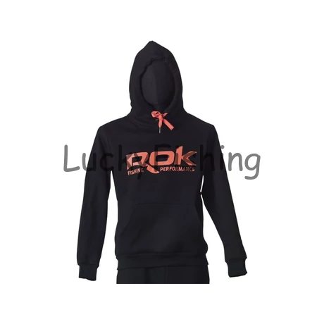 ROK - BLACK HOODIE - Kapucnis Pulóver Fekete - XXL