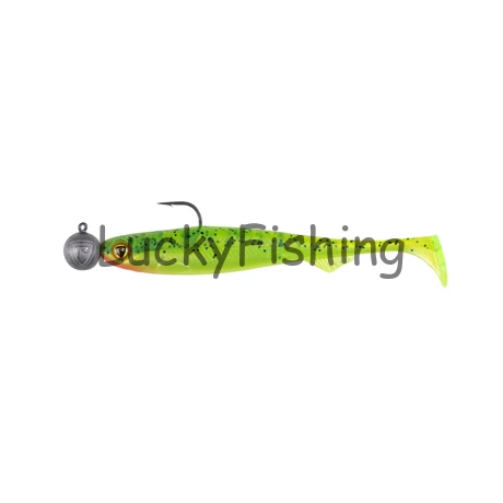 Fox Rage Bulk Loaded Slick Shad 9cm UV Lemon Tiger 2/0 10g