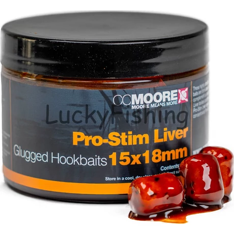 CC Moore Pro-Stim Liver Glugged Hookbaits 15X18mm
