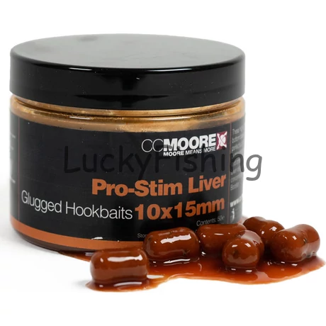 CC Moore Pro-Stim Liver Glugged Hookbaits 10X15mm
