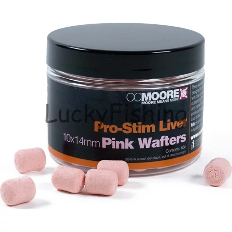 CC Moore Pro-Stim Liver Pink Dumbell Wafters 10X14mm