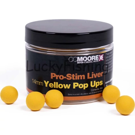 CC Moore Pro-Stim Liver Yellow Pop Ups 14mm