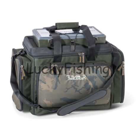 ANACONDA Freelancer Tab Lock Gear Bag táska / 5db dobozzal + 9db csali tégely / 53 X 35 X 40cm