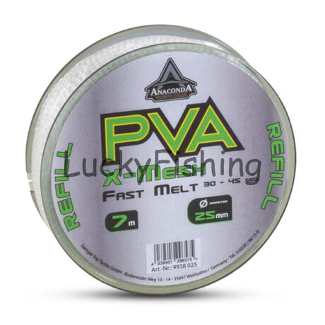 ANACONDA Fast Melt PVA X-Mesh gyorsan oldodó PVA háló 7m / 25mm