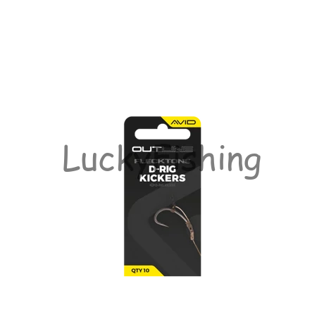 Avid Carp Outline Flecktone D-Rig Kickers Standard Horogbefordító 10db