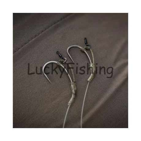 Avid Carp Outline Flecktone D-Rig Kickers Standard Horogbefordító 10db