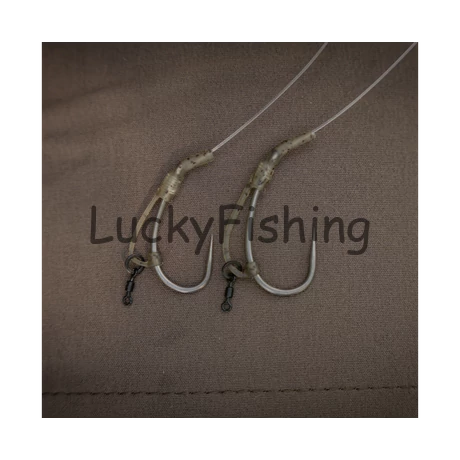 Avid Carp Outline Flecktone D-Rig Kickers Standard Horogbefordító 10db