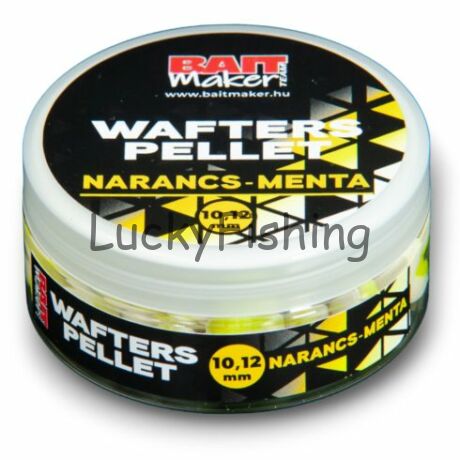 Bait Maker Wafters Pellet 10,12mm Narancs-Menta 30G